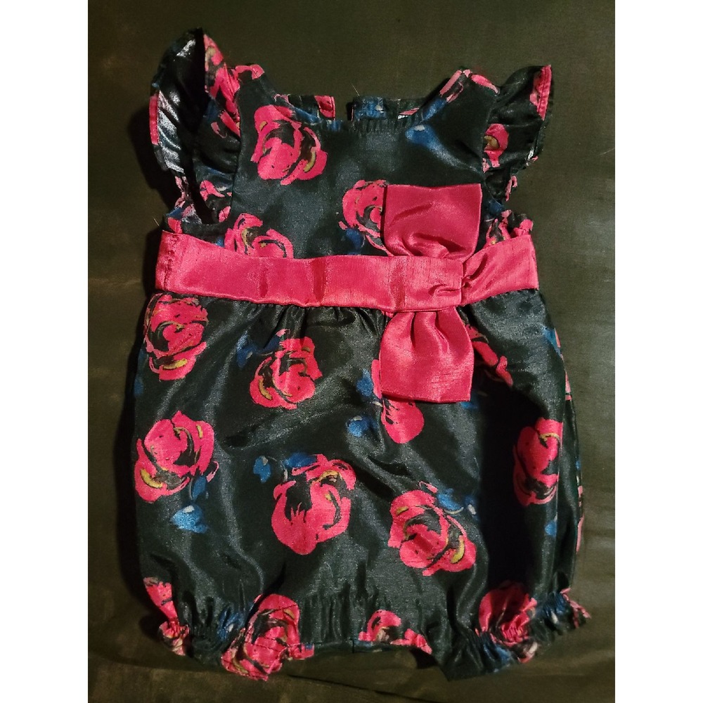 Dressed up by Gymboree floral romper‎ 0 3 months Christmas